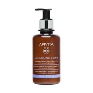 Apivita Cleansing Foam Κρεμώδης Αφρός Καθαρισμού με Ελιά,Λεβάντα και Πρόπολη 200ml