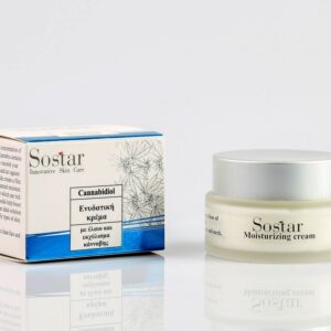 Sostar Ενυδατική κρέμα προσώπου με έλαιο και εκχύλισμα κάνναβης 50ml